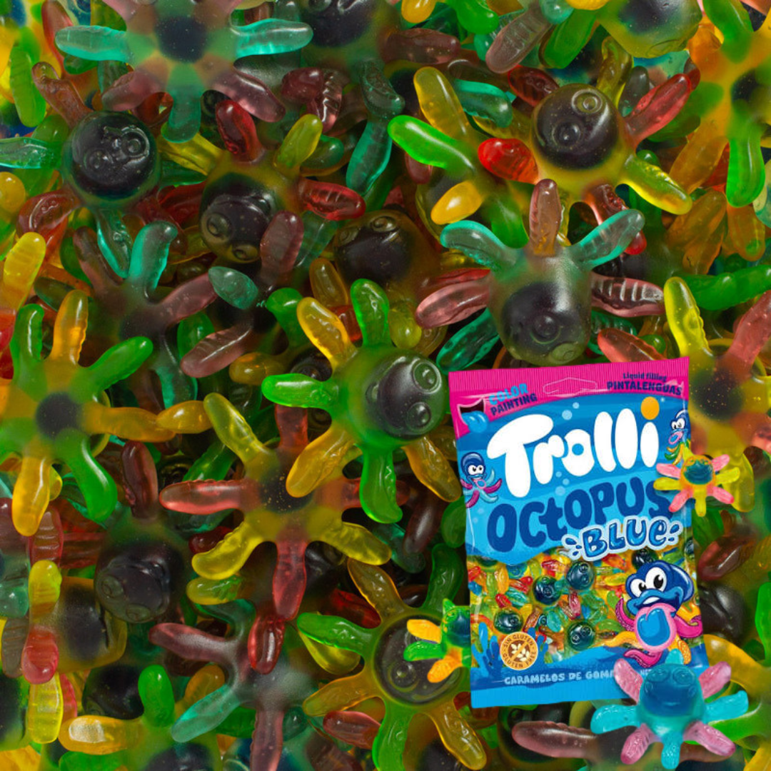 Octopus fourrés tâche langues TROLLI (100g)