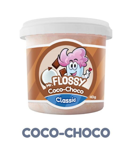 Barbe à papa coco-choco MR.FLOSSY (40g)