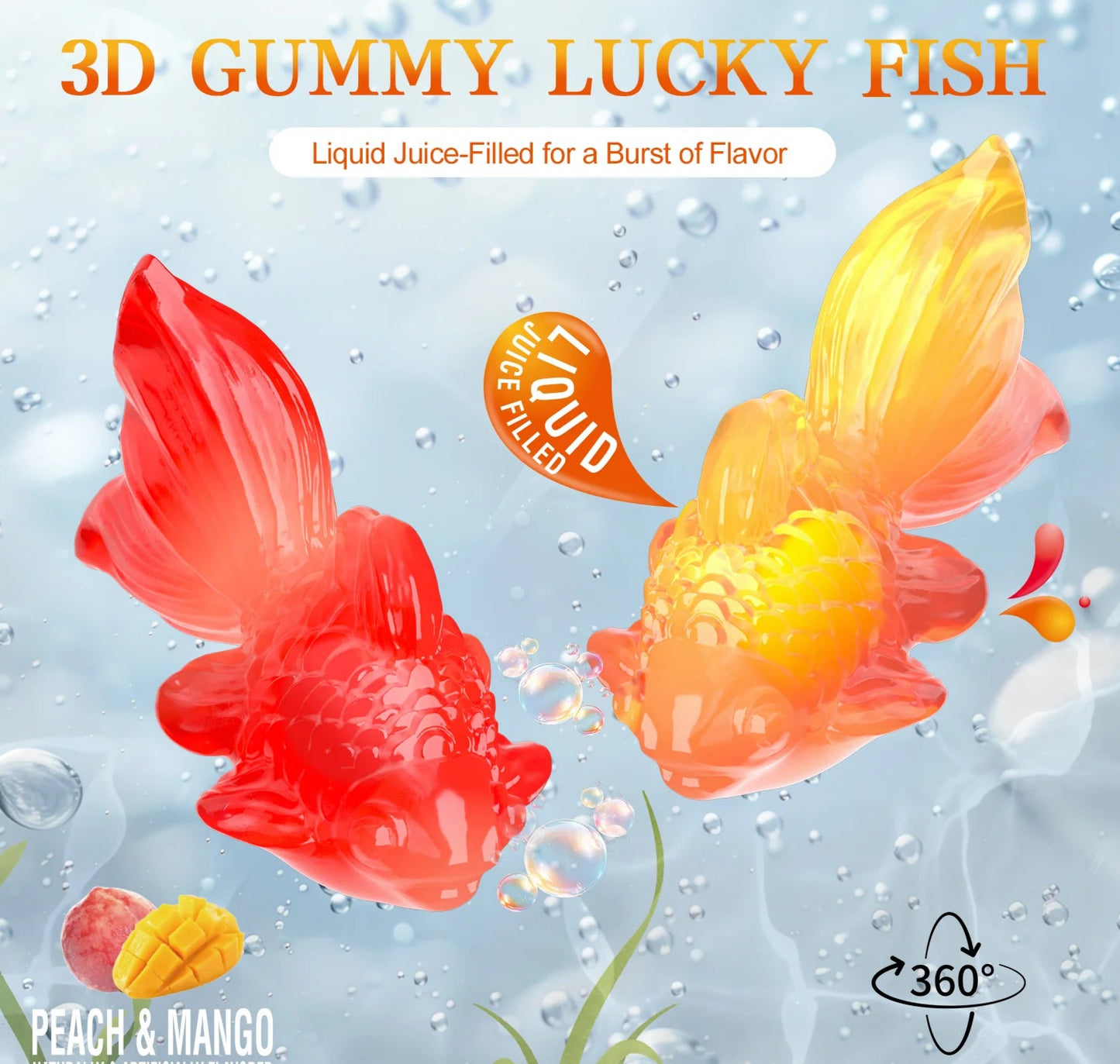 Poissons Carpe Khoi pêche-mangue 4D AMOS (65g)