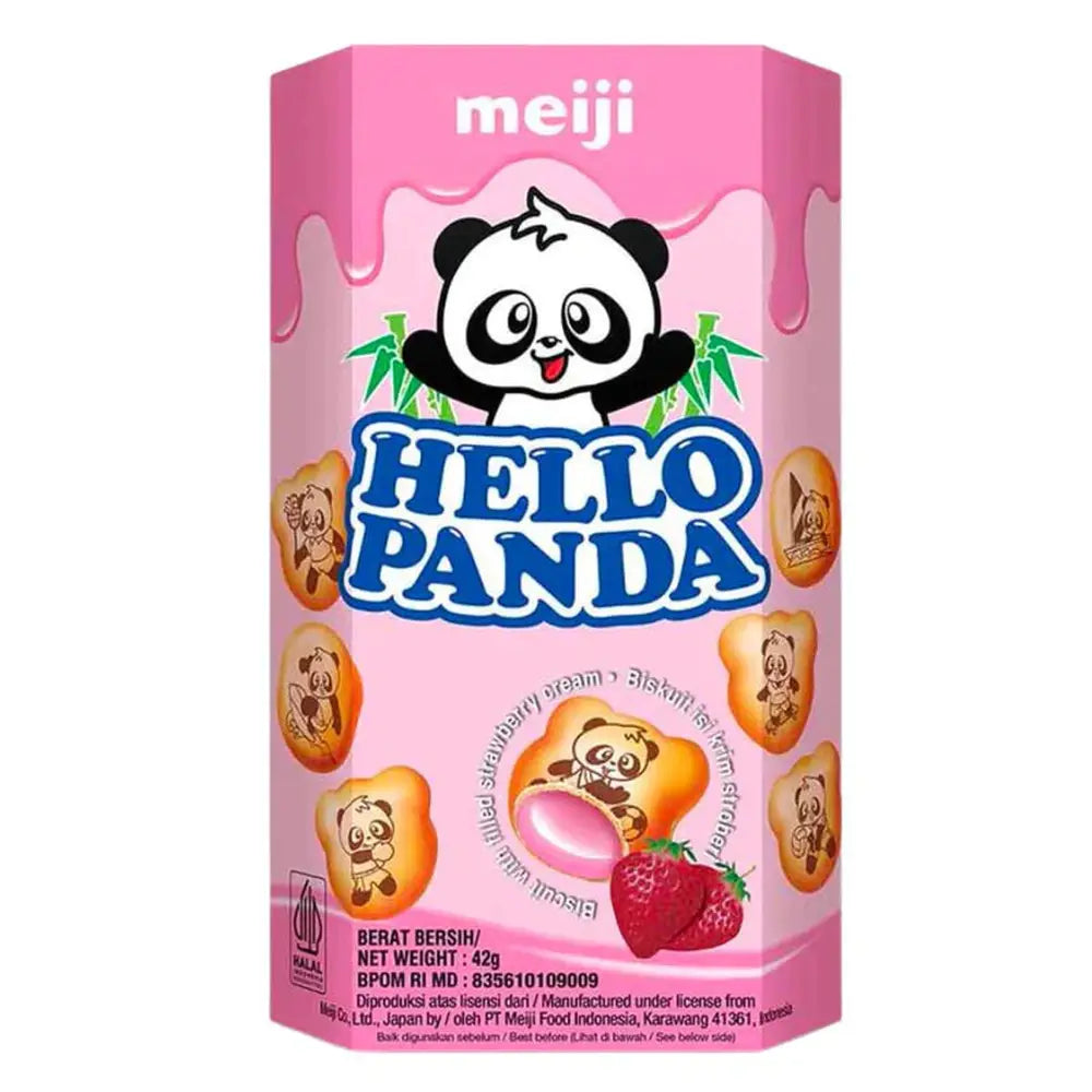 Biscuits à la fraise HELLO PANDA (42g)