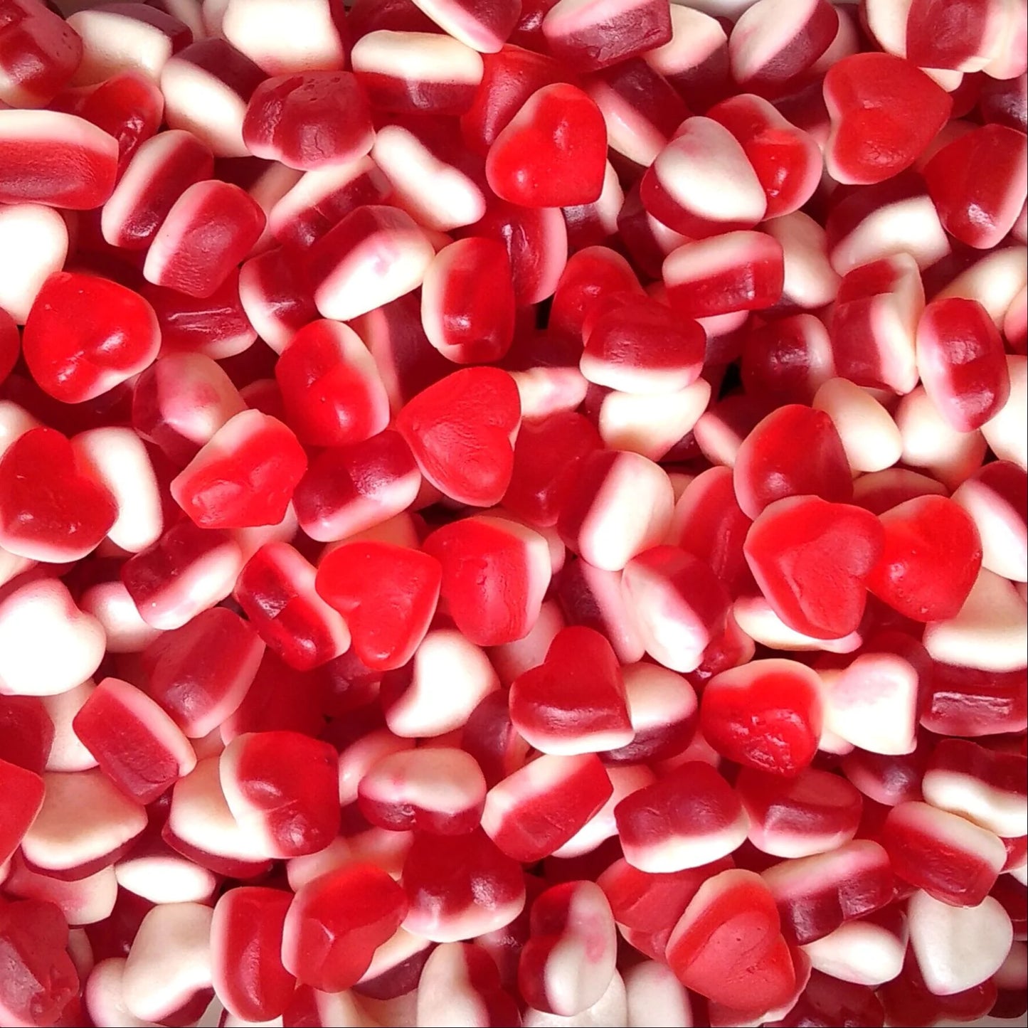 Mini cœurs fraise & crème (vrac) DULCEPLUS