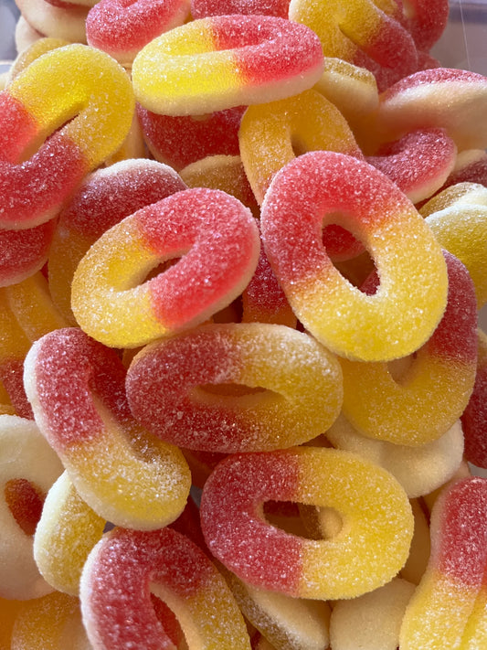 Anneaux sucrés à la pêche (vrac) TROLLI