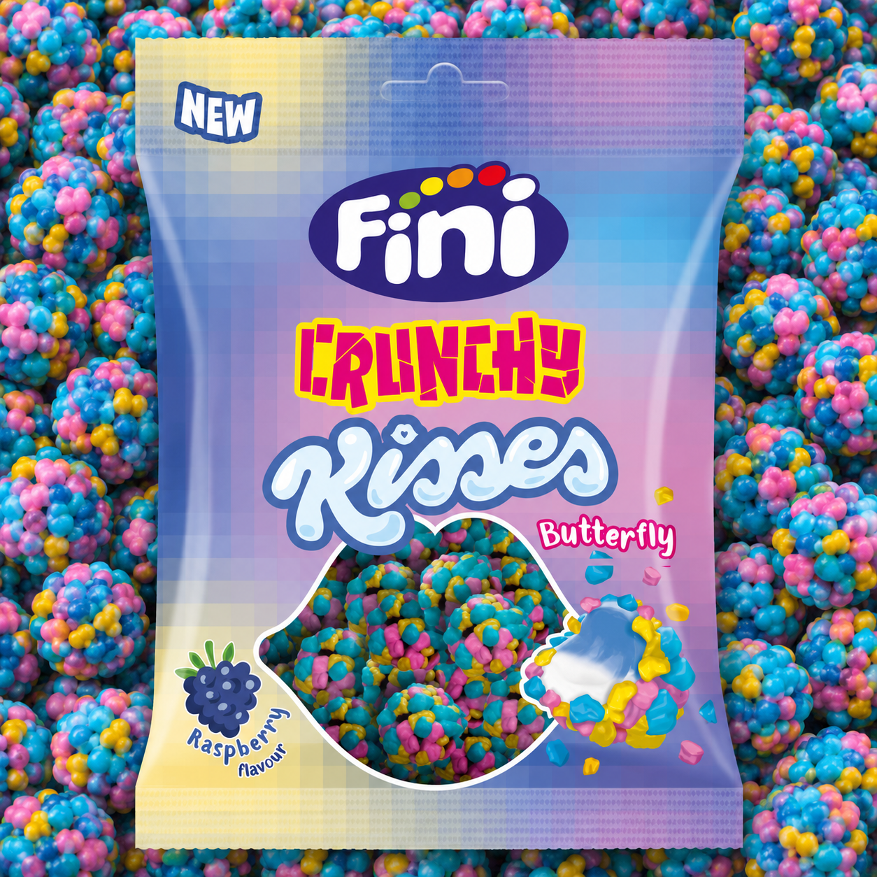 Crunchy kisses - Framboise FINI (75g)