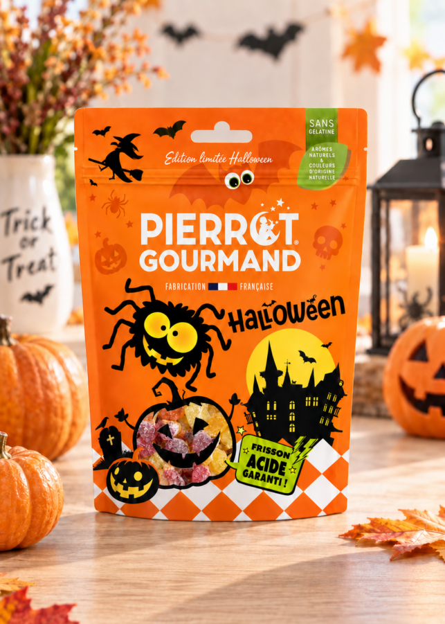 Bonbons d'halloween acidulés PIERROT GOURMAND (100g)