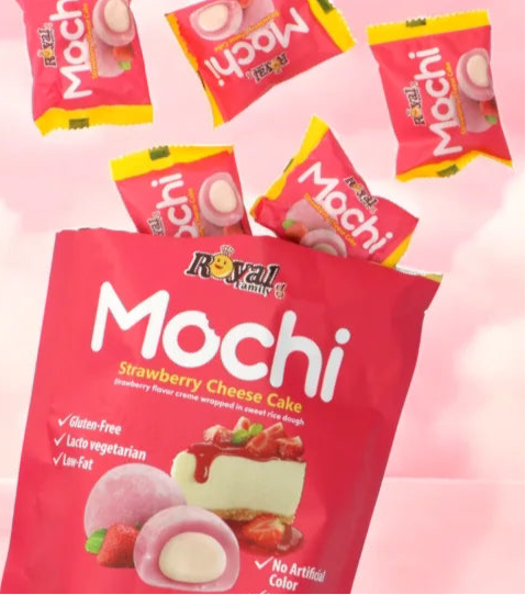 Mini Mochis cheesecake fraise (unité x1) TAIWAN DESSERT