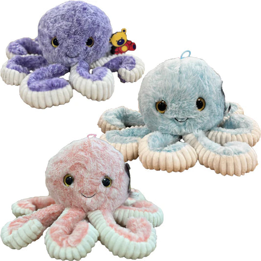 Peluche pieuvre / poulpe (30 cm) - au choix