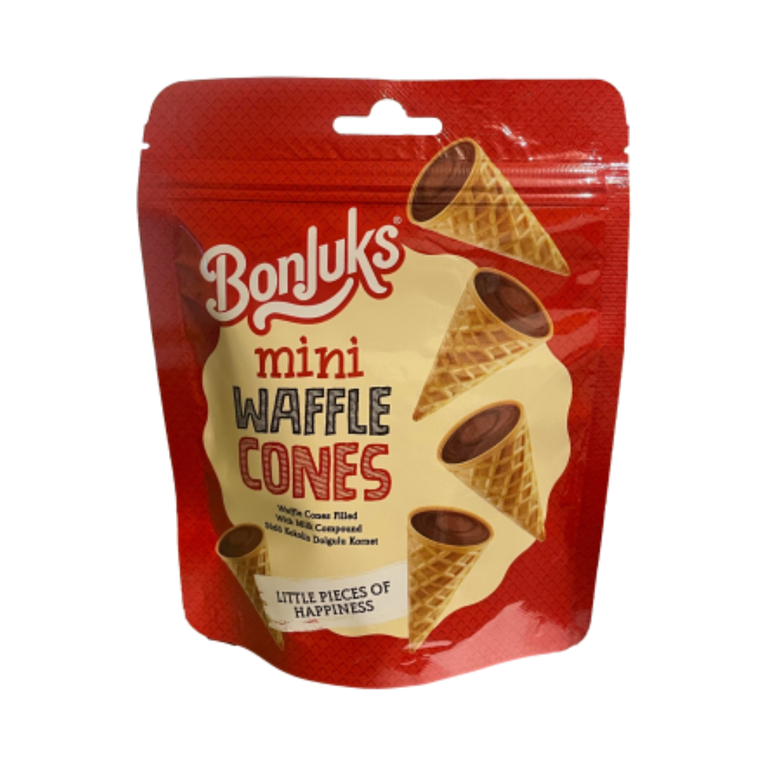 Mini cornets chocolat au lait BONJUKS (50g)