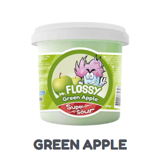 Barbe à papa pomme verte acide MR.FLOSSY (40g)