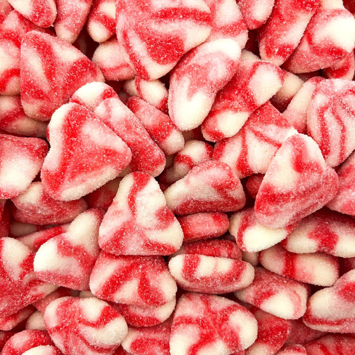 Coeurs twist fraise & crème (vrac) DULCEPLUS