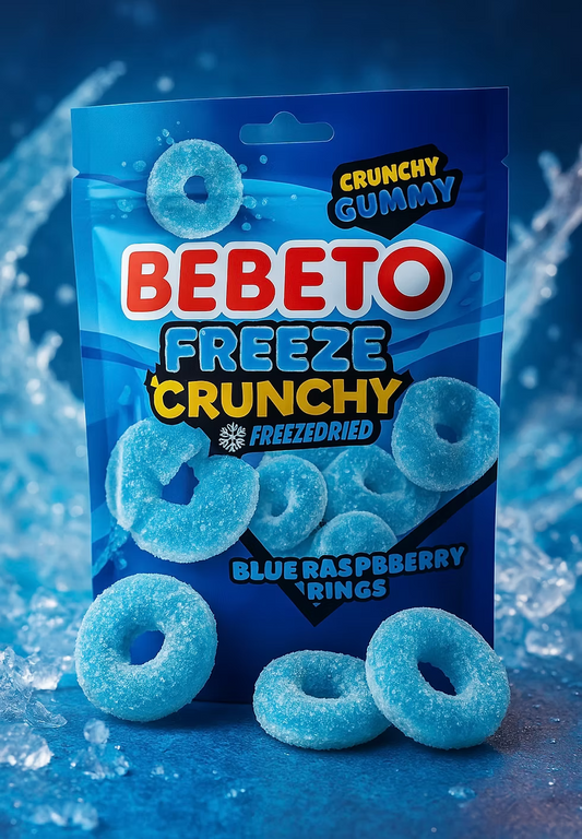 Crunchy anneaux framboises (lyophilisés) BEBETO (35g)