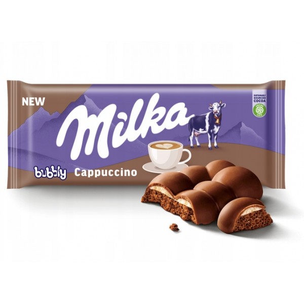 Tablette Milka bubbly cappuccino (97 g)