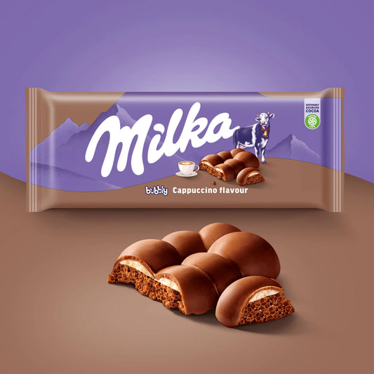 Tablette Milka bubbly cappuccino (97 g)