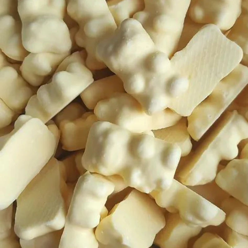 x5 Oursons guimauves chocolat BLANC (vrac) CHOCMOD - FRANCE